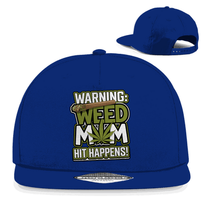 Snapback Rapper Cap - Warning Weed Mom | Division420®