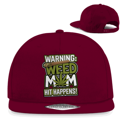 Snapback Rapper Cap - Warning Weed Mom | Division420®