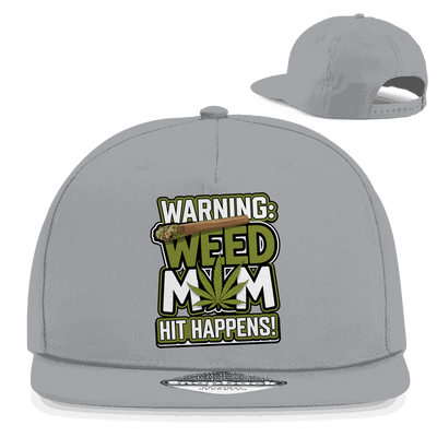 Snapback Rapper Cap - Warning Weed Mom | Division420®