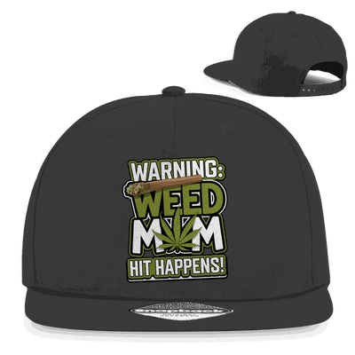 Snapback Rapper Cap - Warning Weed Mom | Division420®