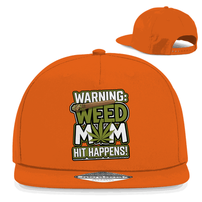 Snapback Rapper Cap - Warning Weed Mom | Division420®