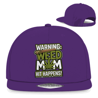 Snapback Rapper Cap - Warning Weed Mom | Division420®