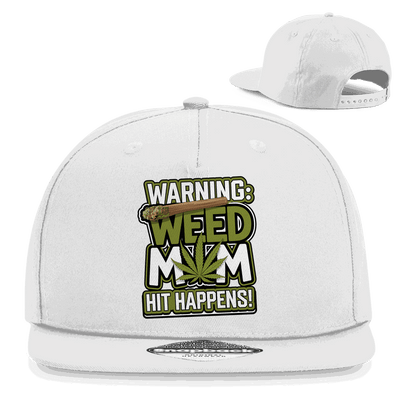 Snapback Rapper Cap - Warning Weed Mom | Division420®