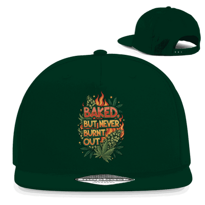 Snapback Rapper Cap - Baked, but never burn out | Division420®