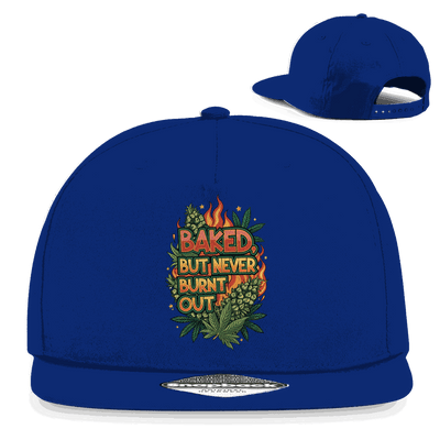Snapback Rapper Cap - Baked, but never burn out | Division420®
