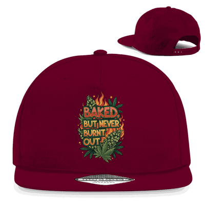 Snapback Rapper Cap - Baked, but never burn out | Division420®
