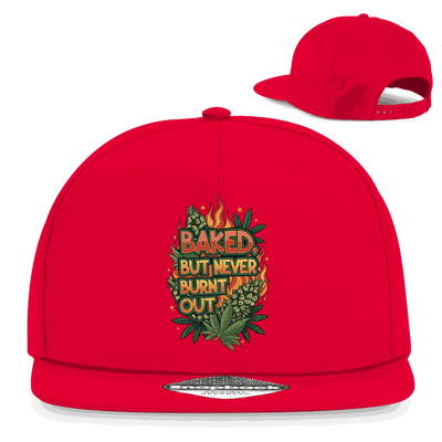 Snapback Rapper Cap - Baked, but never burn out | Division420®