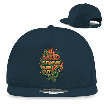 Snapback Rapper Cap - Baked, but never burn out | Division420®