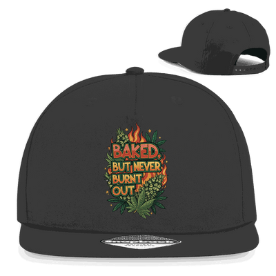 Snapback Rapper Cap - Baked, but never burn out | Division420®