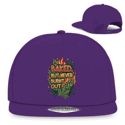 Snapback Rapper Cap - Baked, but never burn out | Division420®