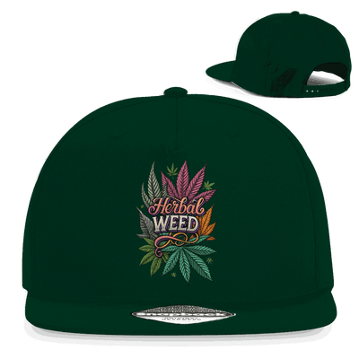 Snapback Rapper Cap - Herbal Weed | Division420®