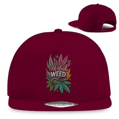 Snapback Rapper Cap - Herbal Weed | Division420®