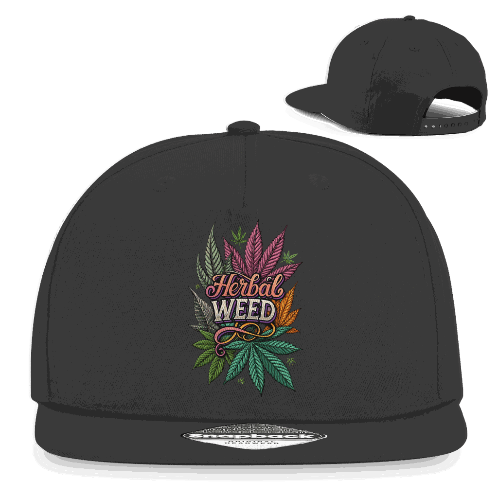 Snapback Rapper Cap - Herbal Weed | Division420®