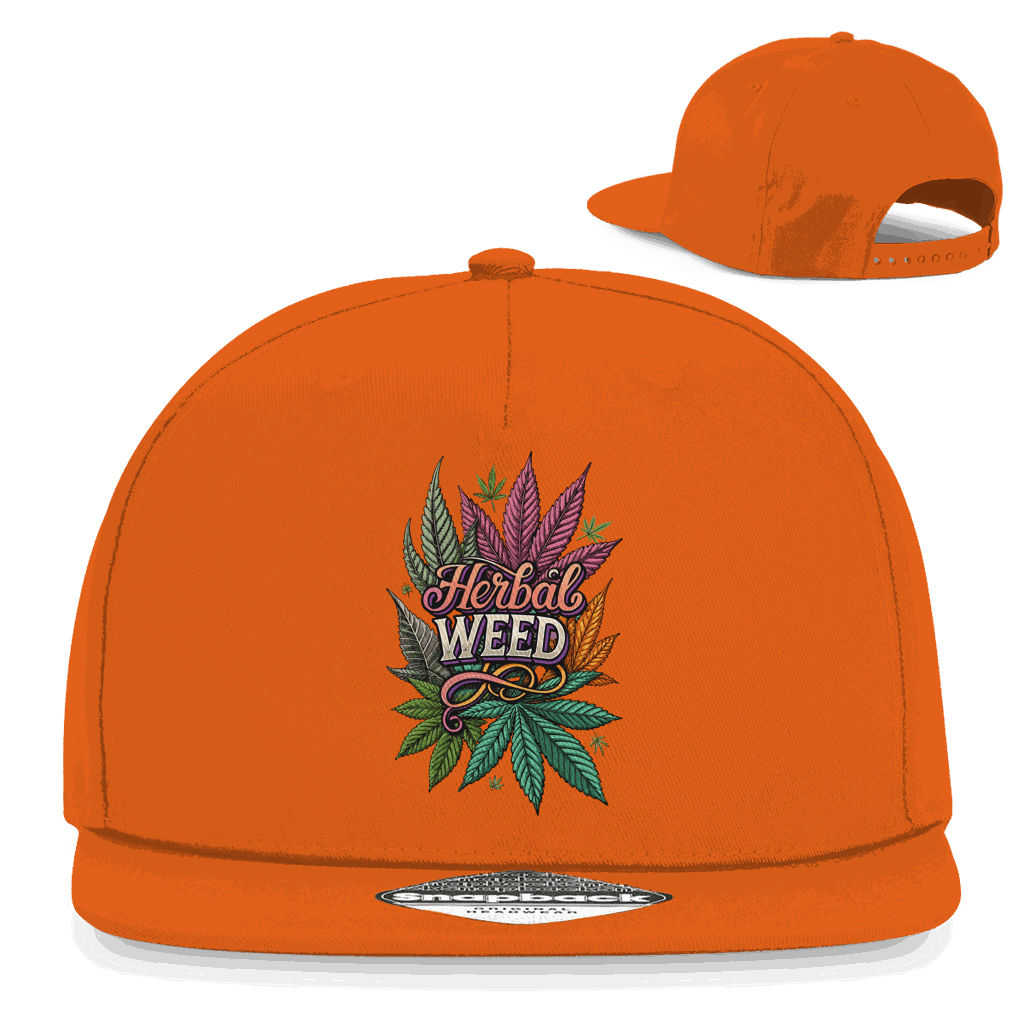 Snapback Rapper Cap - Herbal Weed | Division420®