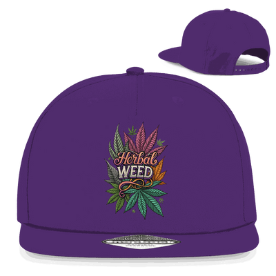 Snapback Rapper Cap - Herbal Weed | Division420®