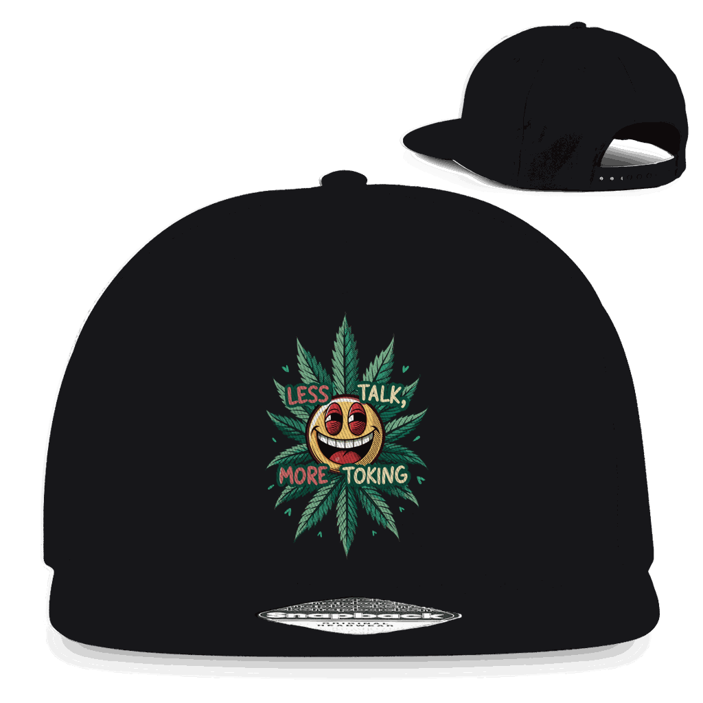 Snapback Rapper Cap - Less talk, more toking | Division420®