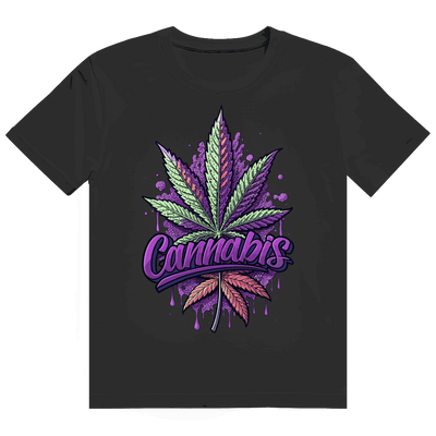 Division420 Heavy Cotton T-Shirt aus 100% Baumwolle mit Cannabis Art Print und nachhaltiger Produktion
