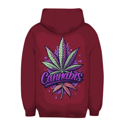 Unisex Oversize Hoodie Division420 mit Cannabis Art und Kängurutasche