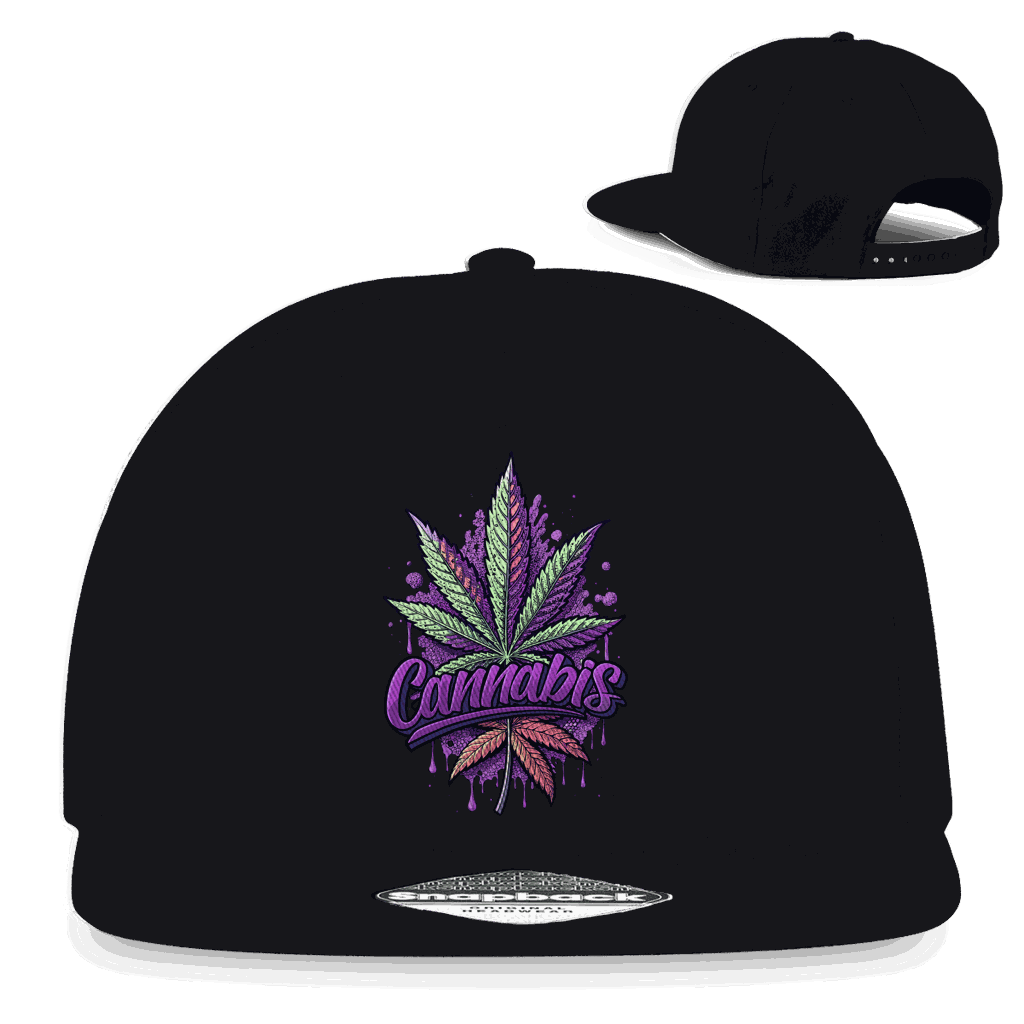 Snapback Rapper Cap - Cannabis Art | Division420®