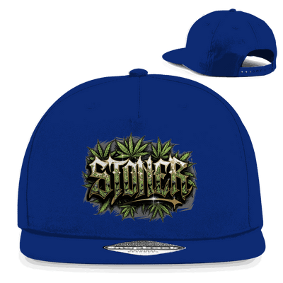 Division420 Snapback Cap in Stoner Art Design aus Baumwoll-Twill mit flachem Schirm und Retro-Snapbackverschluss
