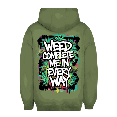 Unisex Oversize Hoodie - Weed complete me | Division420®