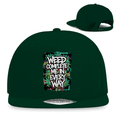 Snapback Rapper Cap - Weed complete me | Division420®