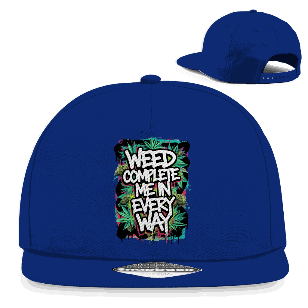 Snapback Rapper Cap - Weed complete me | Division420®