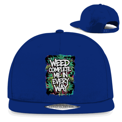 Snapback Rapper Cap - Weed complete me | Division420®