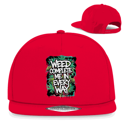 Snapback Rapper Cap - Weed complete me | Division420®