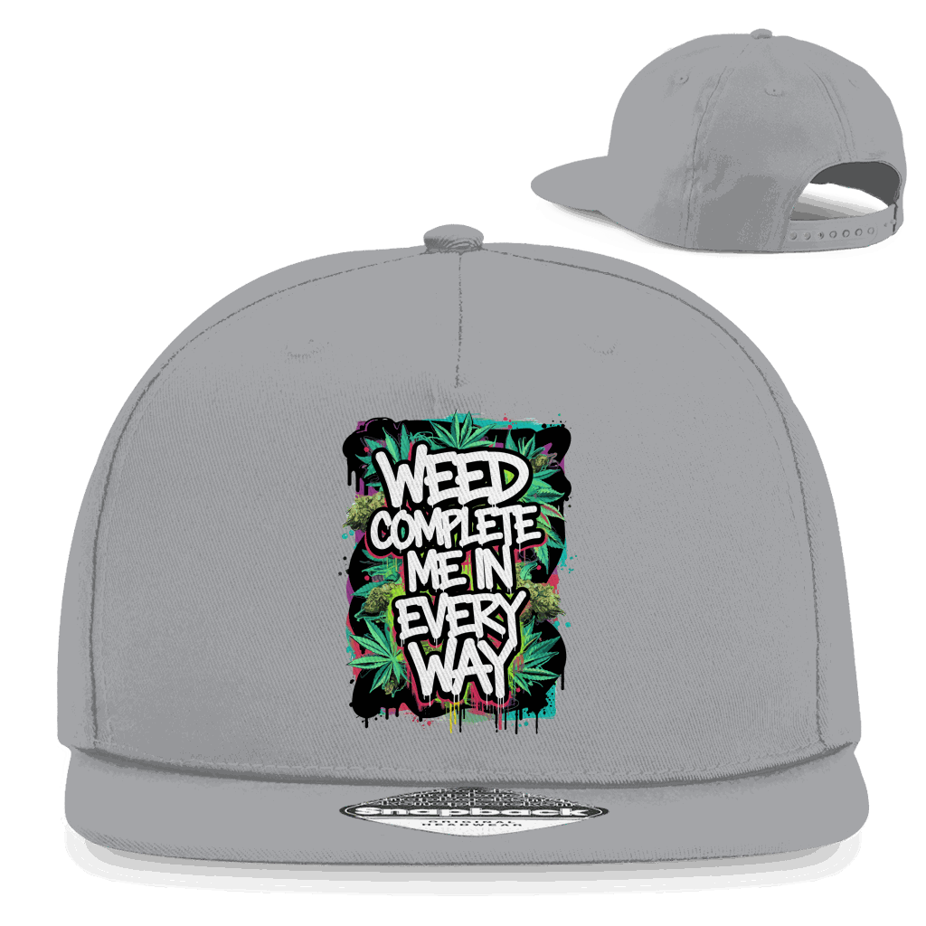 Snapback Rapper Cap - Weed complete me | Division420®