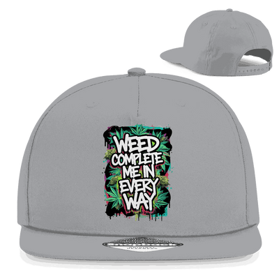 Snapback Rapper Cap - Weed complete me | Division420®