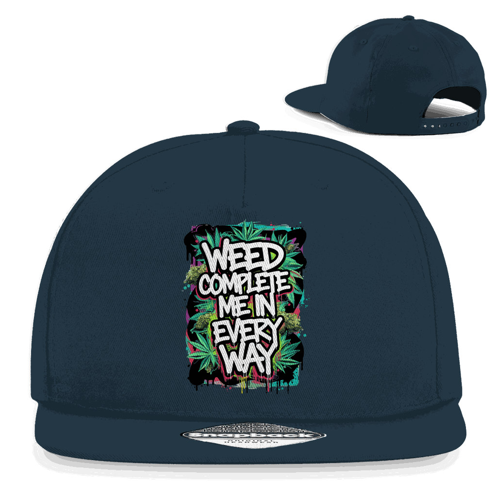 Snapback Rapper Cap - Weed complete me | Division420®