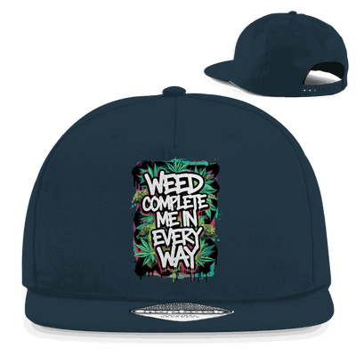 Snapback Rapper Cap - Weed complete me | Division420®