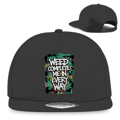 Snapback Rapper Cap - Weed complete me | Division420®