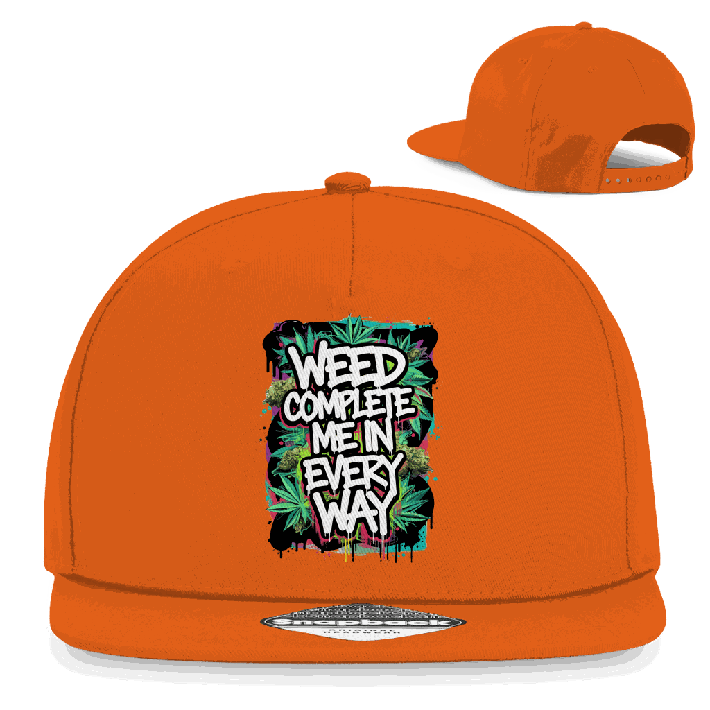 Snapback Rapper Cap - Weed complete me | Division420®