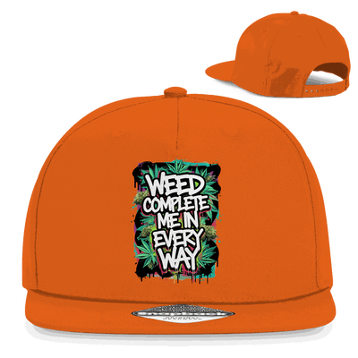 Snapback Rapper Cap - Weed complete me | Division420®