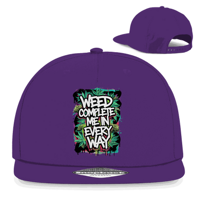 Snapback Rapper Cap - Weed complete me | Division420®