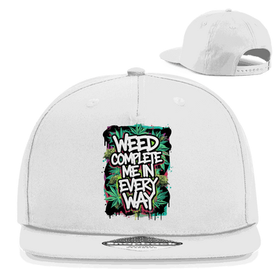 Snapback Rapper Cap - Weed complete me | Division420®