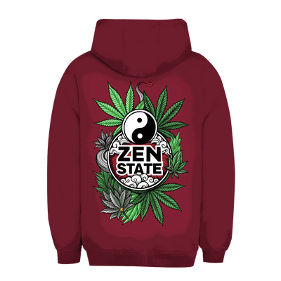 Unisex Oversize Hoodie Zen State von Division420 in urbanem Stil mit Kapuze und Kängurutasche