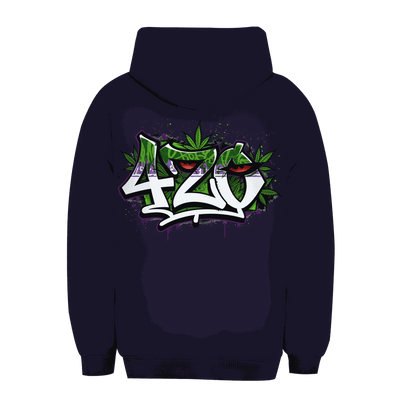 Unisex Oversize Hoodie 420 Graffiti von Division420 mit lockerem Sitz und Kängurutasche