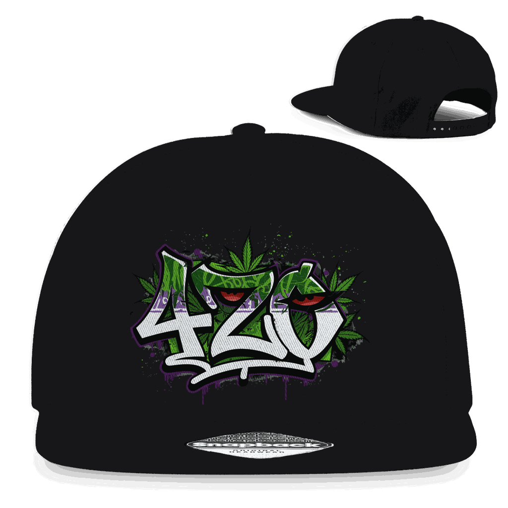 Snapback Rapper Cap - 420 Graffiti | Division420®
