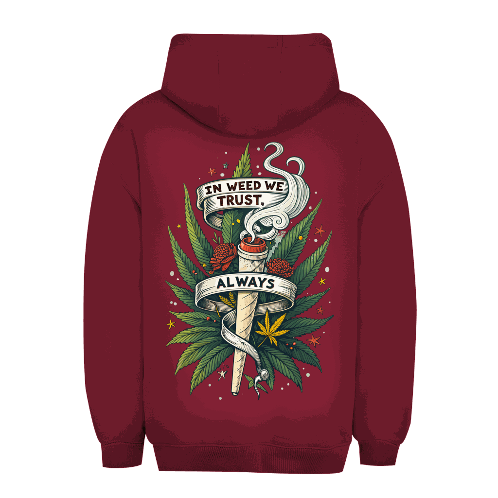 Unisex Oversize Hoodie - In weed we trust, always! | Division420®