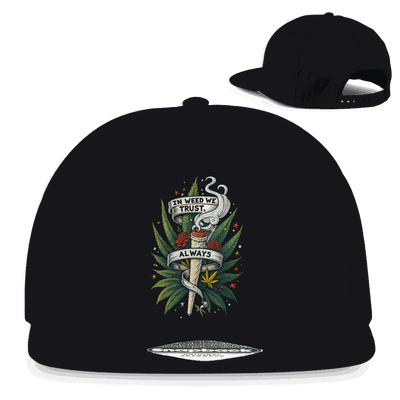 Snapback Rapper Cap - In weed we trust, always! | Division420®