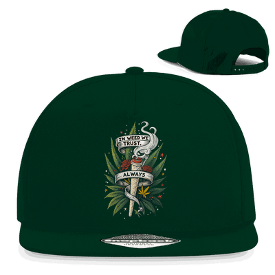 Snapback Rapper Cap - In weed we trust, always! | Division420®