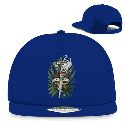 Snapback Rapper Cap - In weed we trust, always! | Division420®