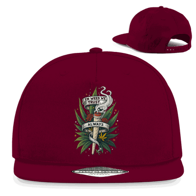 Snapback Rapper Cap - In weed we trust, always! | Division420®