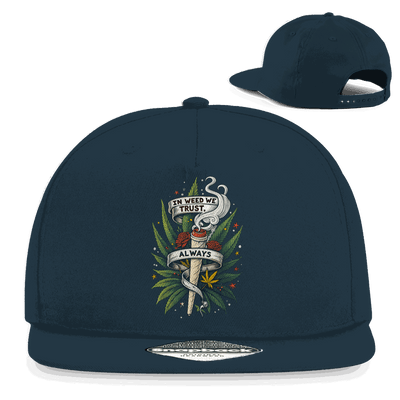 Snapback Rapper Cap - In weed we trust, always! | Division420®