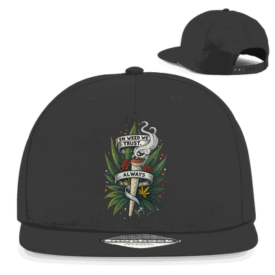 Snapback Rapper Cap - In weed we trust, always! | Division420®