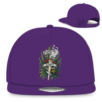 Snapback Rapper Cap - In weed we trust, always! | Division420®