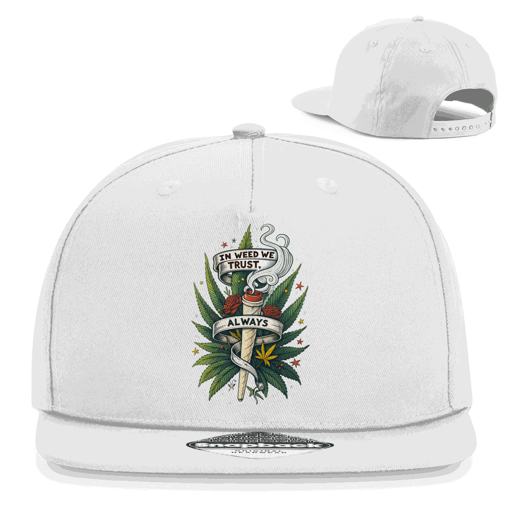 Snapback Rapper Cap - In weed we trust, always! | Division420®